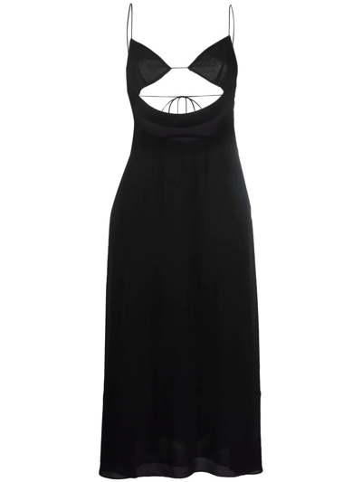 Saint Laurent Abito Midi In Black