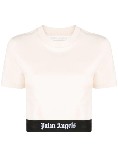 PALM ANGELS LOGO-PRINT SHORT-SLEEVE T-SHIRT