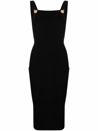Balmain Women's  Black Viscose Dress