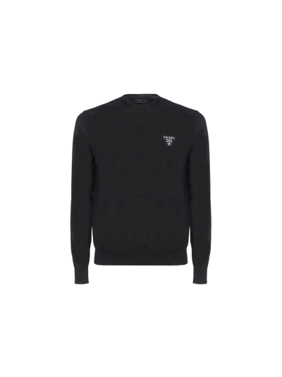 Prada Mens Black Other Materials Sweater