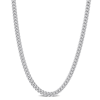 AMOUR AMOUR 4.4MM CURB LINK CHAIN NECKLACE IN STERLING SILVER