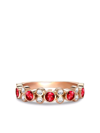Pragnell 18kt Rose Gold Bubbles Ruby And Diamond Ring In Pink