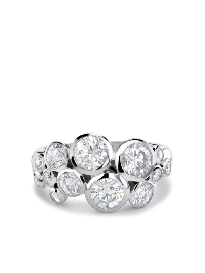 Pragnell 18kt White Gold Bubbles Diamond Dress Ring In Silver