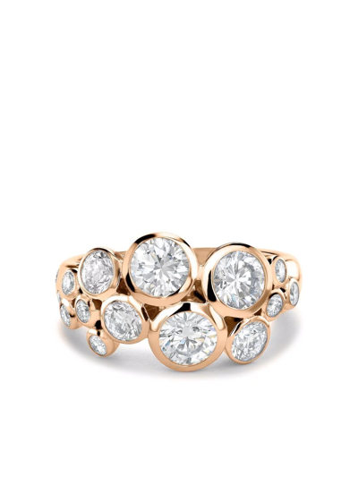 Pragnell 18kt Rose Gold Bubbles Diamond Dress Ring In Pink