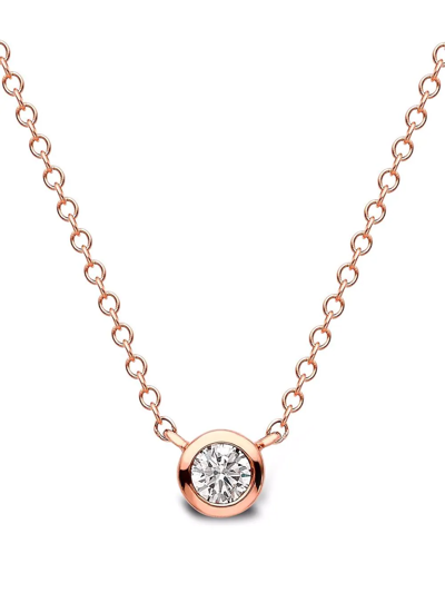 Pragnell 18kt Rose Gold Sundance Diamond Necklace In Pink