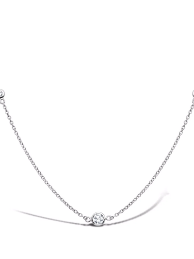 Pragnell 18kt White Gold Sundance Diamond Pendant Necklace In Silver