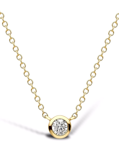 Pragnell 18kt Yellow Gold Brilliant-cut Diamond Solitaire Pendant Necklace