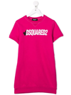 DSQUARED2 LOGO-PRINT COTTON T-SHIRT DRESS