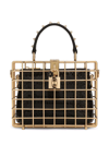 Dolce & Gabbana Dolce Box Cage Top-handle Bag In Gold