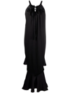 Maison Margiela Deconstructed Maxi Dress In Black