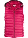 TOMMY HILFIGER LOGO-EMBROIDERED FEATHER-DOWN GILET