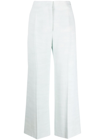 Jil Sander Light Blue Tailored Cropped Pants