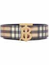 BURBERRY MONOGRAM 扣环经典格纹腰带