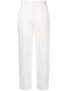 Chloé High-waisted Straight-leg Trousers In White