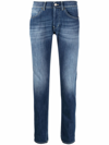 Dondup Mius Low-rise Slim-fit Jeans In Blue