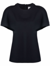 Jil Sander Sculpted Short-sleeve Blouse In Blue