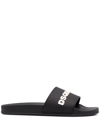 Dsquared2 Ceresio 9 Rubber Slides In Black