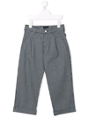Fay Striped Straight-leg Chinos In Blue