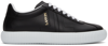 Lanvin Glen Leather Low-top Sneakers In 10 Black