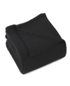 Superior Ultra-soft Textured Weave Blanket, Twin In Black