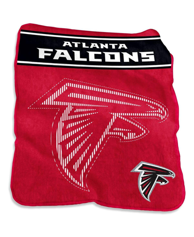 Logo Brands Atlanta Falcons 60'' X 80'' Xl Raschel Plush Throw Blanket In Red