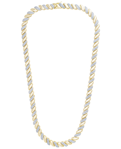 Macy's Women's Diamond Accent San Marco Necklace In Gold