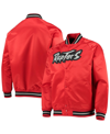 Mitchell & Ness Men's Mitchell Ness Red Toronto Raptors Hardwood Classics Satin Full-snap Raglan Jacket In Red