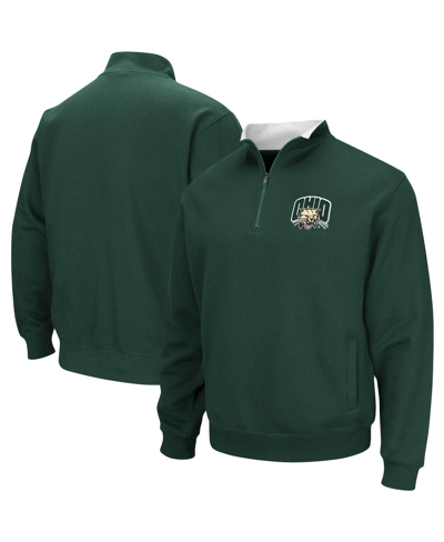 Colosseum Men's  Ohio Bobcats Tortugas Logo Quarter-zip Jacket In Green