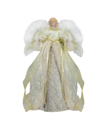 Northlight 18" Angel In A Dress Christmas Tree Topper In Gold-tone