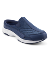 Easy Spirit Traveltime 595 Womens Padded Insole Slides Mules In Ombre Denim