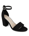 Sugar Machelene Womens Ankle Strap Block Heel Heels In Black