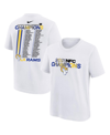 Nike Men's  White Los Angeles Rams 2021 Nfc Champions Roster Long Sleeve T-shirt In White