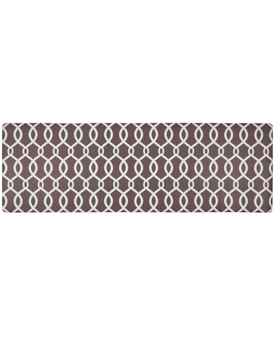 Global Rug Designs Closeout!  Cheerful Ways Kochi Lattice 1'6" X 4'7" Runner Area Rug In Coffee