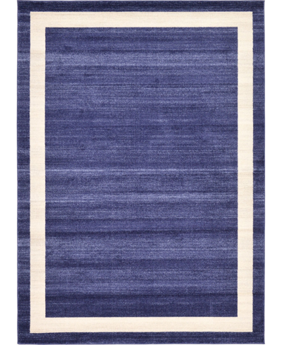 Bayshore Home Lyon Lyo5 7' X 10' Area Rug In Navy Blue