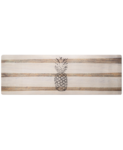 Global Rug Designs Cheerful Ways Pineapple Stripes 1'6" X 4'7" Runner Area Rug In Beige