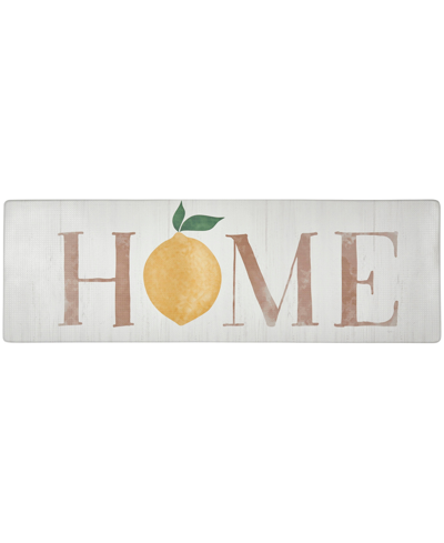 Global Rug Designs Cheerful Ways Home Lemon 1'6" X 4'7" Runner Area Rug In Bone