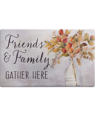 Global Rug Designs Cheerful Ways Friends And Family Gather Eucalyptus Vase 1'8" X 3' Area Rug In Gray