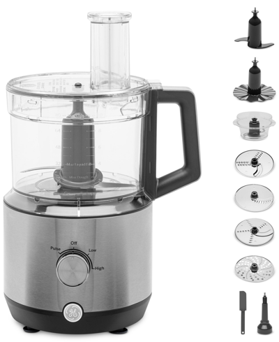 Ge Appliances Gea 12-cup Food Processor With Accessories In Stainless Steel