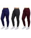GALAXY BY HARVIC WOMEN'S LOOSE-FIT FLEECE JOGGER SWEATPANTS-3 PACK
