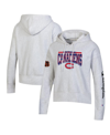 CHAMPION WOMEN'S CHAMPION HEATHERED GRAY MONTREAL CANADIENS REVERSE WEAVE PULLOVER HOODIE