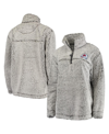 G-iii 4her By Carl Banks Women's  Gray Colorado Avalanche Sherpa Quarter-zip Pullover Jacket In Gray