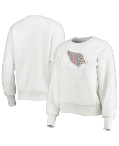 Touché Women's Touch White Arizona Cardinals Milestone Tracker Pullover Sweatshirt