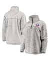 G-iii 4her By Carl Banks Women's  Gray New York Islanders Sherpa Quarter-zip Pullover Jacket In Gray
