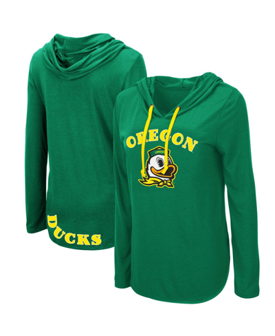 Colosseum Women's  Green Oregon Ducks My Lover Hoodie Long Sleeve T-shirt