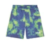 Msgm Sports Shorts With Tie Dye Pattern In Blue
