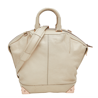 Pre-owned Alexander Wang Cream Leather Emile Satchel