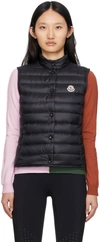 Moncler Liane Quilted Shell Down Vest In 999 Black