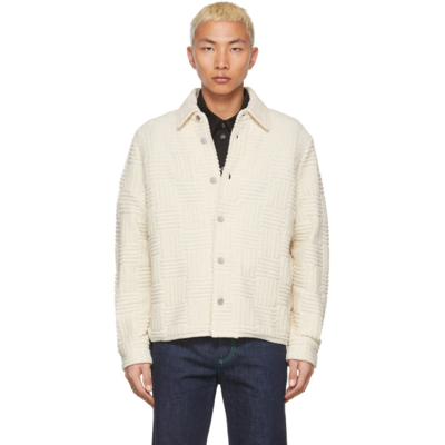 Bottega Veneta Off-white Jacquard Towelling Jacket | ModeSens Bottega Veneta Off-white Jacquard Towelling Jacket | ModeSens