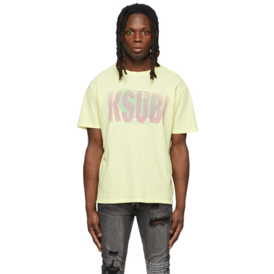 Ksubi Men's Deranged Kash Logo T-shirt In Yellow ModeSens