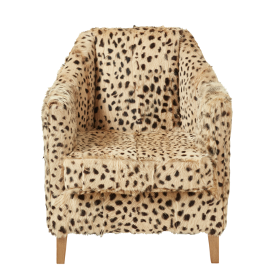 Oka George Club Chair- Cheetah